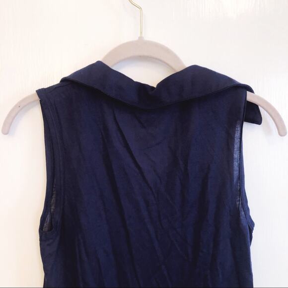Urban Outfitters Navy Collar Tank Top - Picture 4 of 11